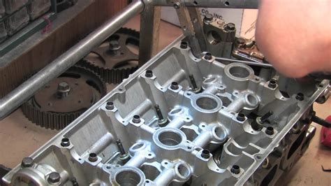 Cylinder Head 104 Remove Valves Springs YouTube