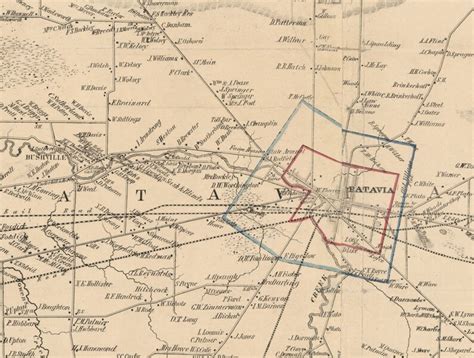 1854 Map Of Genesee County Ny From Actual Surveys Etsy