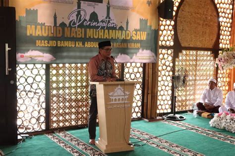 Masjid Bambu Kh Abdul Qadir Hasan Kiram Gelar Maulid Nabi