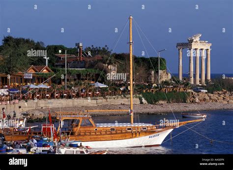 Apollon Tempel Side Turkish Riviera Turkey Stock Photo Alamy