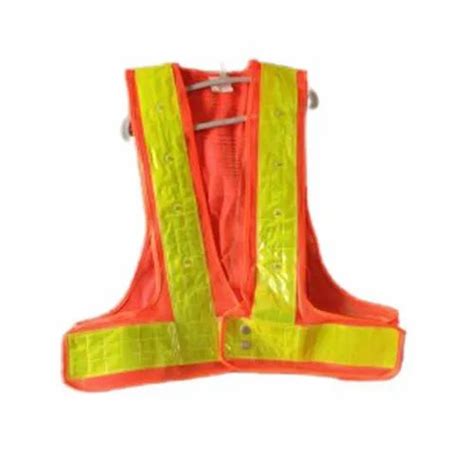 Without Sleeves Plain Polyester Reflective Safety Jacket For