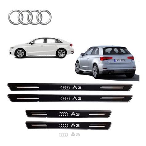 Soleira Porta Platinum Audi A Preto Resinado Shopee Brasil