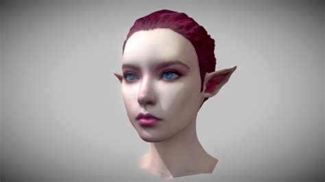 Female Elf Head Download Free 3d Model By Scol3d Seancollett88