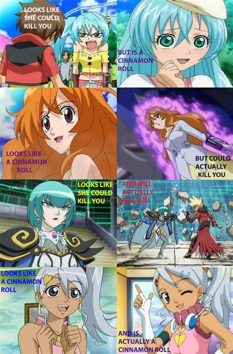 Alice Gehabich Runo Misaki Julie Makimoto Mylene Pharaoh Farrow Bakugan