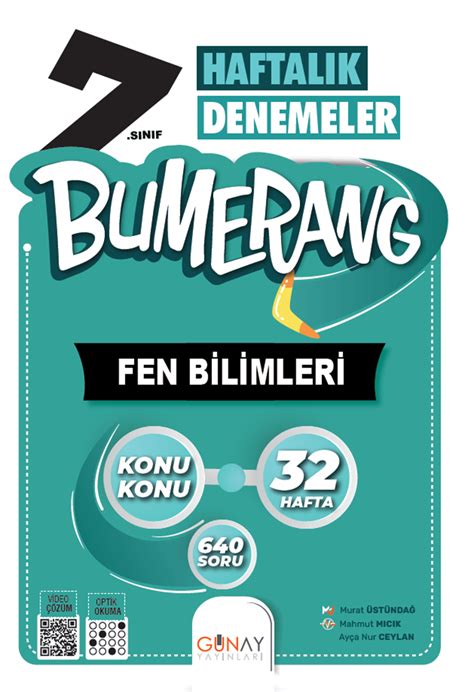 Bumerang Haftal K Fen Bilimleri Denemeleri S N F