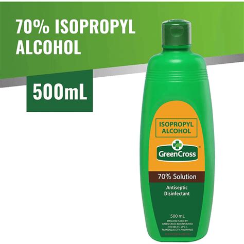 Green Cross Isopropyl Alcohol 70 Solution 500ml Alcohol Walter Mart