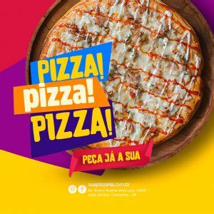 Pizza Pizza Pizza Peça Já a Sua Pizzaria Social Media PSD Editável