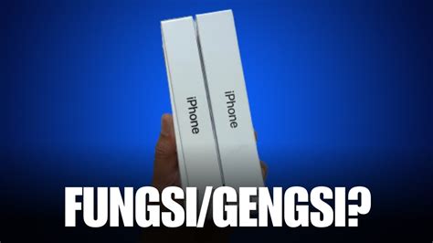 IPHONE KALIAN UNTUK FUNGSI ATAU GENGSI YouTube