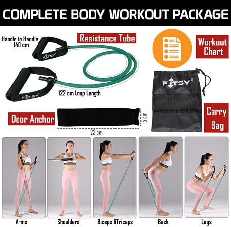 Fitsy Green Toning Tube Designed Specifically For Women Resistance Band