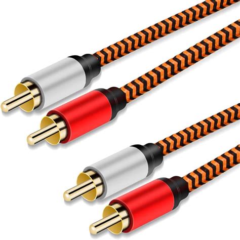 2rca To 2rca Cable 3ft Liutian Gold Plated Copper Shell Heavy Duty