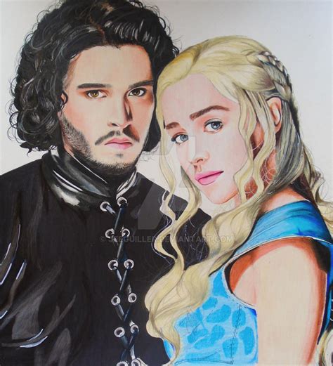 Jon Snow And Daenerys Targaryen By Jeeguiller On Deviantart Game Of