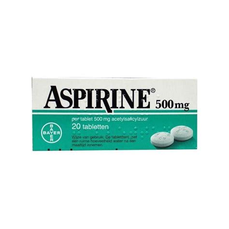 Bayer Aspirine 500mg 20 Tabletten Gezonderwinkelen Nl