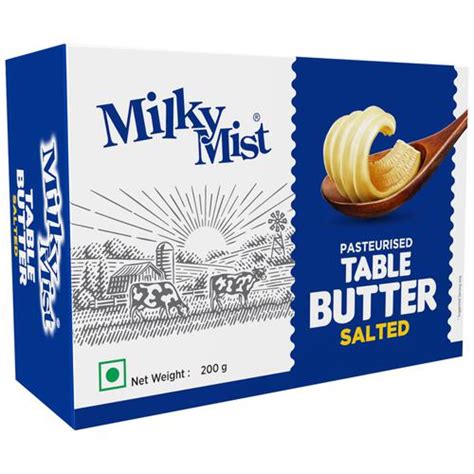 Buy Milky Mist Table Butter Salted Pasteurised Rich Creamy Online