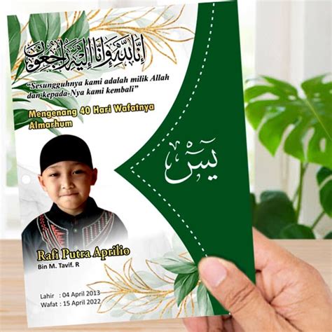 Jual Buku Yasin Dan Tahlil Hal Arab Tanpa Terjemah Desain Hijau