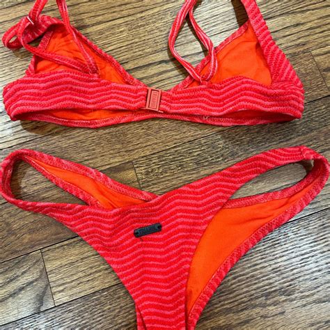 Red Triangl Bikini Top Bottoms Bought Within Depop