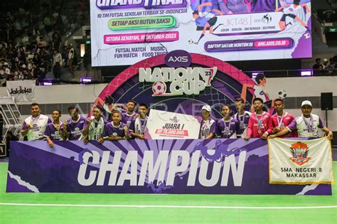 Juara Turnamen Futsal Axis Nation Cup 2023 ANTARA Foto