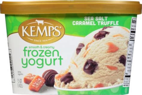 Kemps Smooth Creamy Sea Salt Caramel Truffle Frozen Yogurt Tub Oz