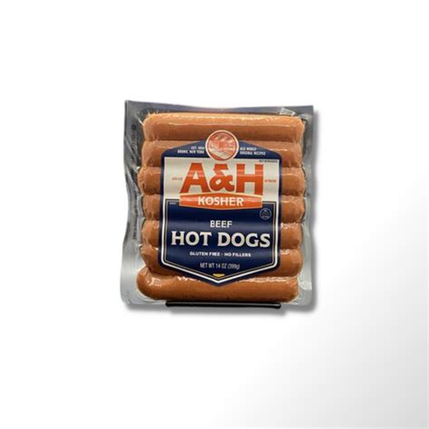 Aandh All Beef Kosher Hot Dogs The Best Kosher Hot Dog My Kosher Meat