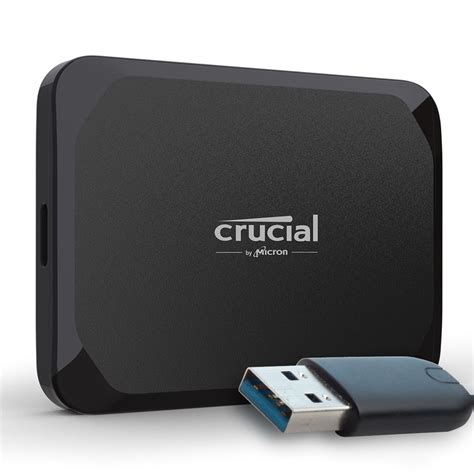 Crucial X9 SSD 1TB Esterno SSD Portatile Con Adattatore USB A Fino A