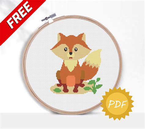 Kits And How To Cross Stitch Pattern Cute Cross Stitch Fox Cross Stitch