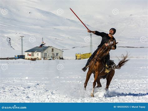 Traditional Javelin Sport Played In Kars Editorial Image Image Of