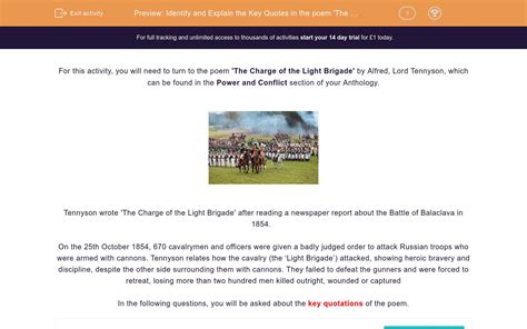 Battle Of The Light Brigade Poem Boleox