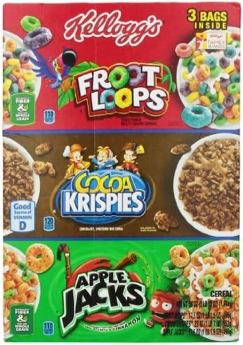 Amazon Kellogg S Paquete Surtido De Cereales Tri Fun Froot Loops