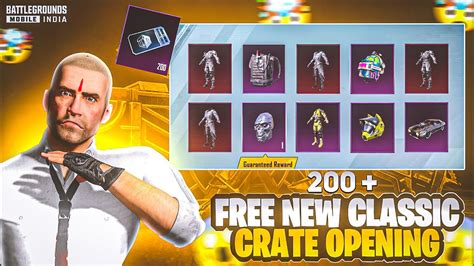 150 CLASSIC FREE CRATE OPENINGFREE CLASSIC CRATE OPENING BGMI BGMI