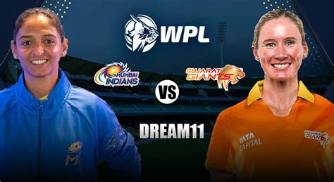 Miw Vs Ggw Dream11 Prediction Mumbai Indians Women Vs Gujarat Giants