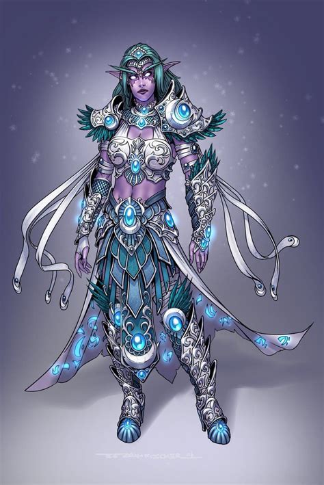 Tyrande Whisperwind By Zfischerillustrator On Deviantart World Of Warcraft Warcraft