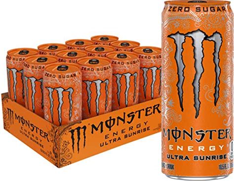 Monster Energy Ultra Sunrise Sugar Free Energy Drink 10 5 Ounce Pack