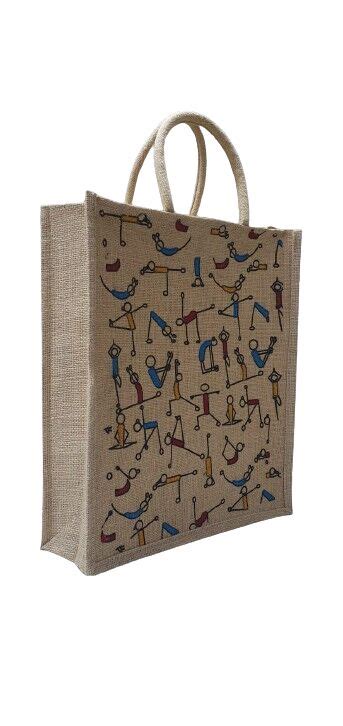 Printed Fancy Jute Bags For Gift Handle Type Loop Handle At Rs 90