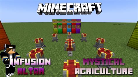 Infusion Altar Minecraft Mystical Agriculture Tutorial English