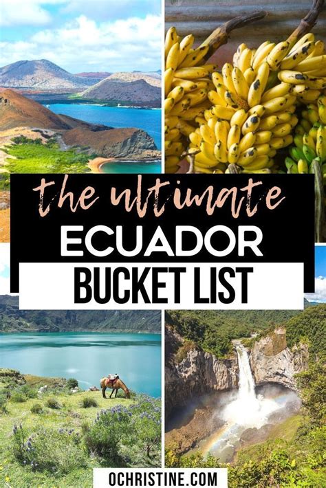 15 Amazing Places To Visit On Your Ecuador Vacation South America