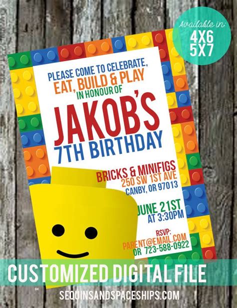 Lego Birthday Invitation Lego Birthday By Sequinsandspaceships 1300