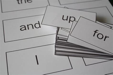 Sight Word Flashcard Printables