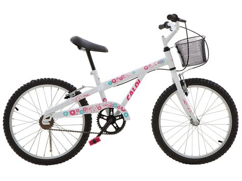 Bicicleta Infantil Aro Caloi Ceci Branco Freio V Brake Bicicletas