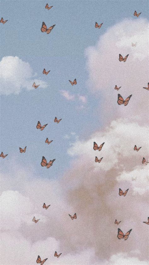 Pastel Butterfly Desktop Wallpaper