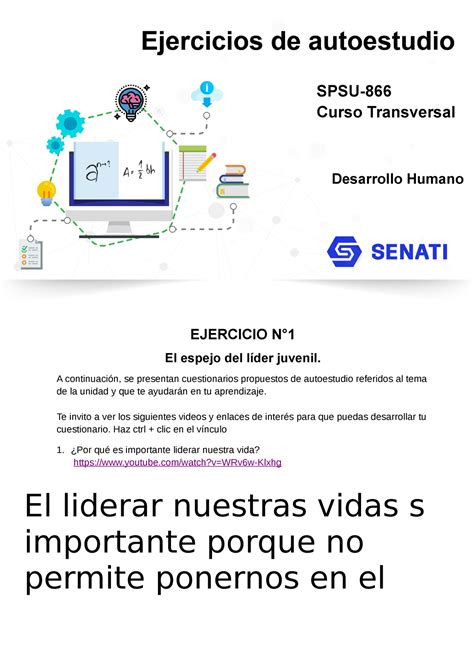 Spsu Ejercicios T Spsu Curso Transversal Desarrollo Humano