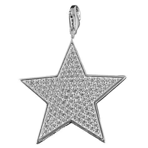 Thomas Sabo Stern Charm Anhänger Silber mit weißem Zirkonia groß T0253