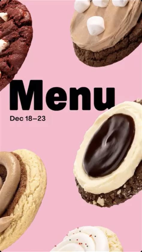 Crumbl Menu Dec 18-23 : r/BrightonSaskatoon