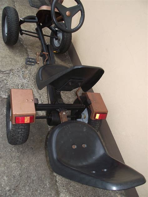 Gokart na pedały duży dwuosobowy 200 cm 7414358928 oficjalne