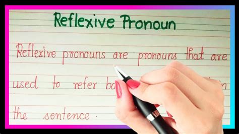 Definition Of Reflexive Pronoun What Is Reflexive Pronoun Example