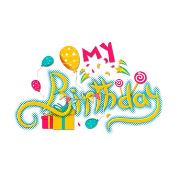 Its My Birthday Text With Star Clip Art Editable Vector, Birthday ...