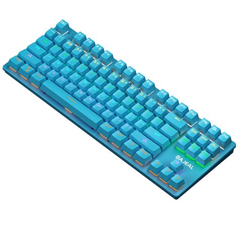 Bajeal K Keys Mechanical Keyboard Usb Wired Hot Swappable Blue