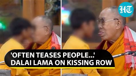 Dalai Lama Breaks Silence On Suck My Tongue Video Apologises To