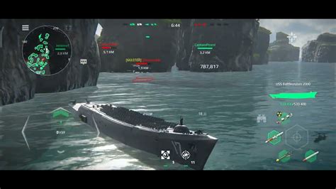 Modern Warships Uss Battlecruiser 2000 Gameplay Youtube