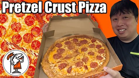 Little Caesars Pretzel Crust Pizza Review It Is Back Youtube