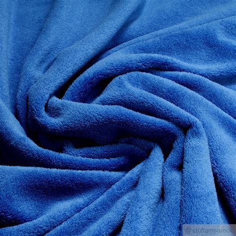 Fabric Polyester Wellness Fleece China Blue Cuddly Fleece Cobalt Blue Etsy