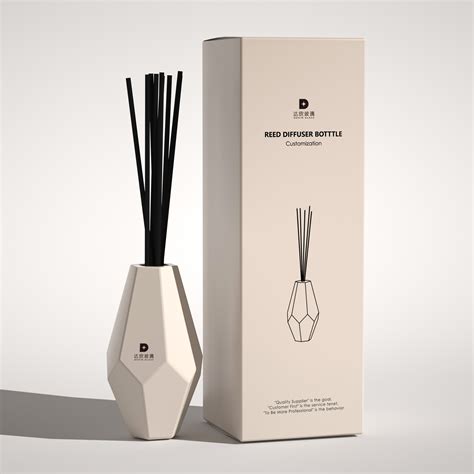 Fragrance Perfume White Aroma Empty Luxury Reed Diffuser Bottle Daxin